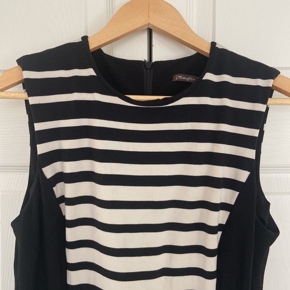 Black and White striped sheath dress by J. McLaughlin - Picture 3 of 8